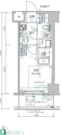 ヴァローレ松戸フィーロの物件間取画像
